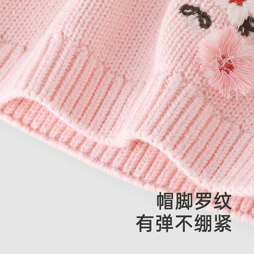 【商场同款】英氏儿童毛织帽秋季女童外出纯棉帽子针织帽新款 商品图3