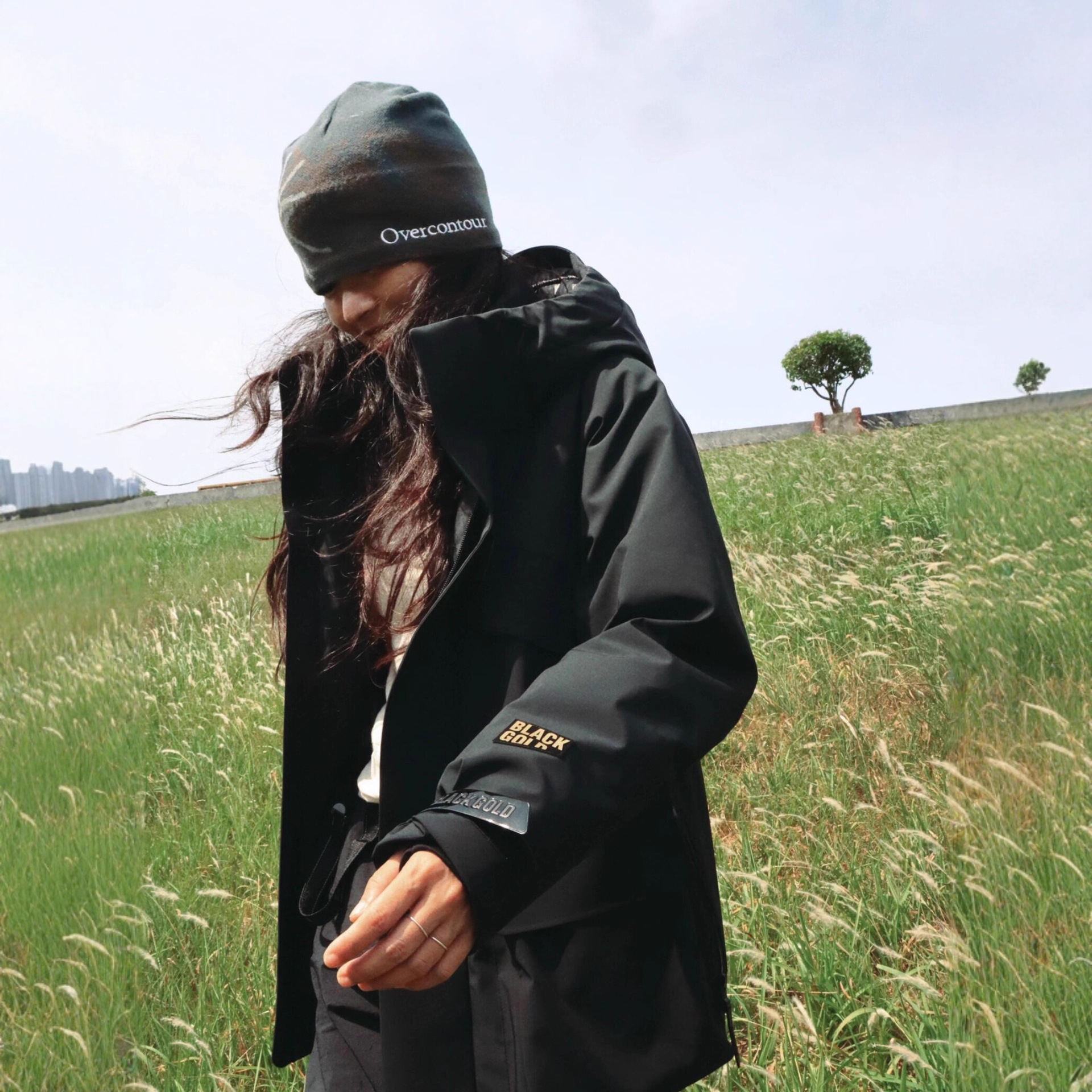 【90白鹅绒   黑金系列风壳】冲锋衣外套 防水夹克 男女同款 可收腰 鹅绒服