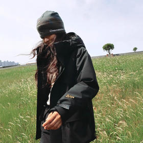 【90白鹅绒   黑金系列风壳】冲锋衣外套 防水夹克 男女同款 可收腰 鹅绒服