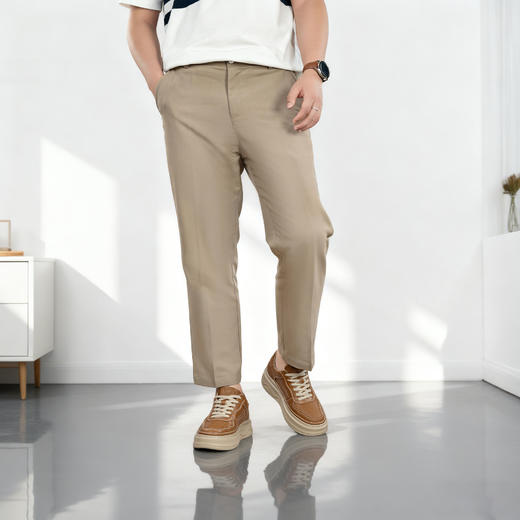 舒乐高男鞋隐形内增高8cm复古休闲鞋男款板鞋男透气小众 商品图2