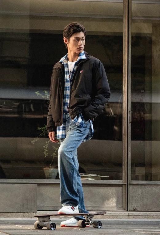 D111372宽松立领25秋冬新款男装美式复古刺绣教练棉服夹克外套 商品图7