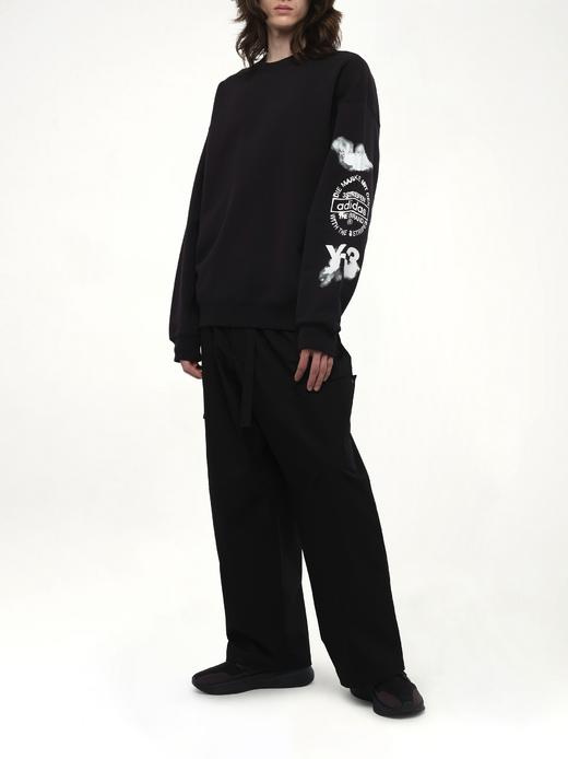 25新品 涂鸦款Y-③艺术印花 宽松套头加绒厚卫衣 WY942 商品图1