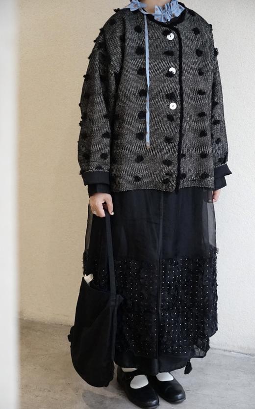 Bunon丝质羽毛叠穿罩裙 商品图10