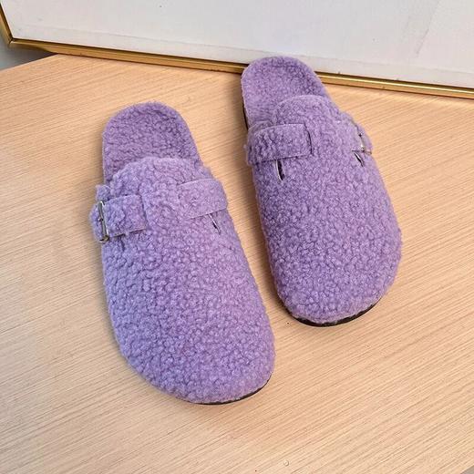 D111339女士冬季包头拖鞋冬季加绒加厚休闲鞋 商品图5