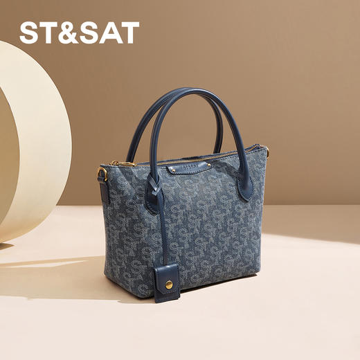 星期六质感丹宁通勤百搭日常手提包SSD521A0CP 商品图2
