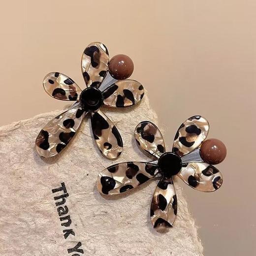 D111338豹纹发饰豹富发箍+发夹+发圈三件套 商品图1