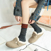 【2双装】女士拼色双针法式风堆堆袜抗起球羊毛堆堆袜【6双6折 2522813】 商品缩略图3