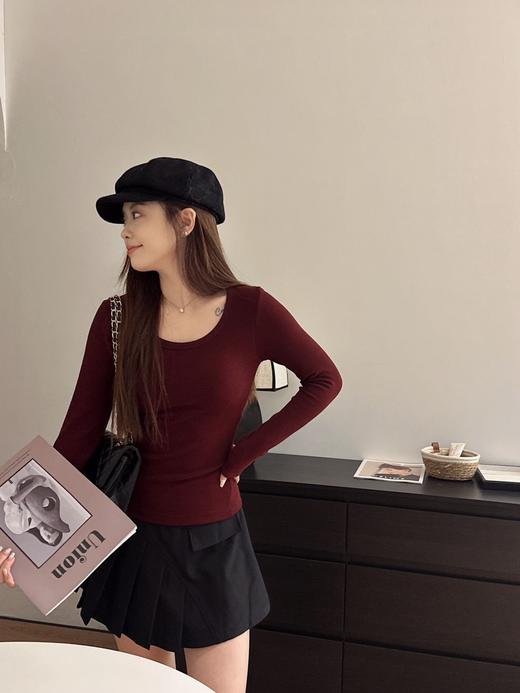 一体式磨毛百搭圆领长袖 商品图5