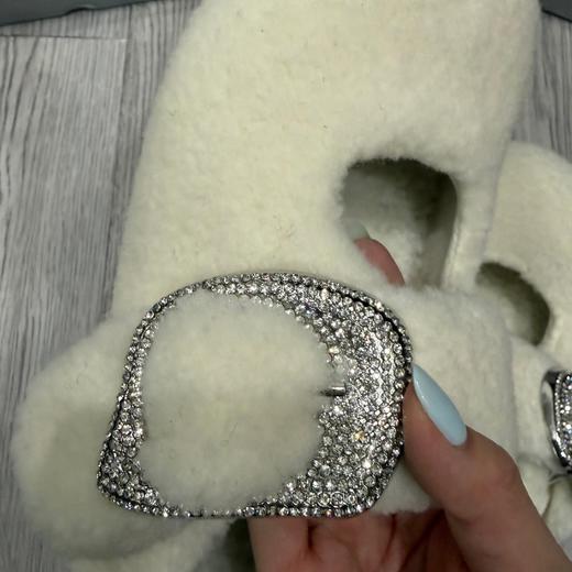 D111380周也同款包头毛毛拖鞋女外穿2025秋季拖鞋 商品图5