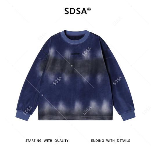 52161SDSA男士秋冬新款痞帅男装简约印花圆领卫衣晕染百搭时尚套头上衣 商品图1