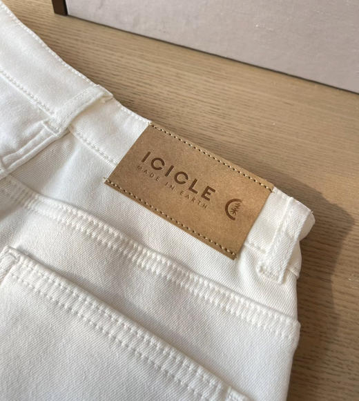 8111301 之禾白加绒阔腿裤牛仔裤 商品图6