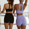 跃牌【菲芬之想】系列 高腰三分裤瑜伽套装防震紧身聚拢内衣健身跑步文胸塑身FNK-6609 商品缩略图2