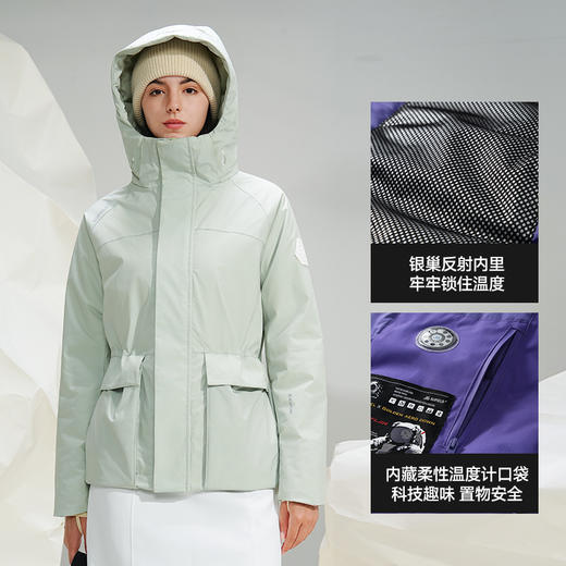 素湃SUPIELD宇航星壳星束收腰款抗寒外套气凝胶东北冬户外防寒服 商品图4