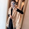 D111375双面款羊绒精典款印花图案情侣围巾披肩 商品缩略图14