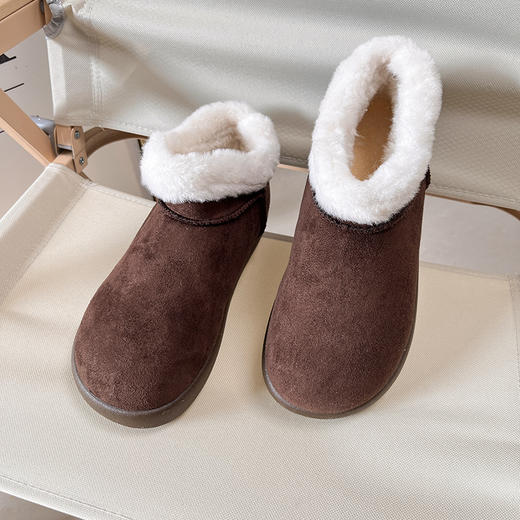 D111310冬季新品加绒加厚东北厚底防滑保暖短靴女 商品图2