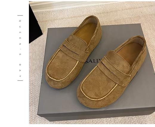 D111308复古英伦风女鞋2025秋冬季百搭休闲鞋 商品图6