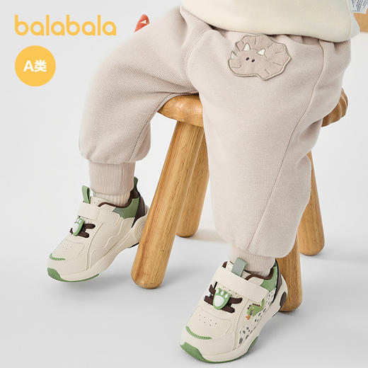 巴拉巴拉宝宝裤子男童长裤冬装运动裤休闲裤趣味章仔可爱时尚潮酷 商品图1