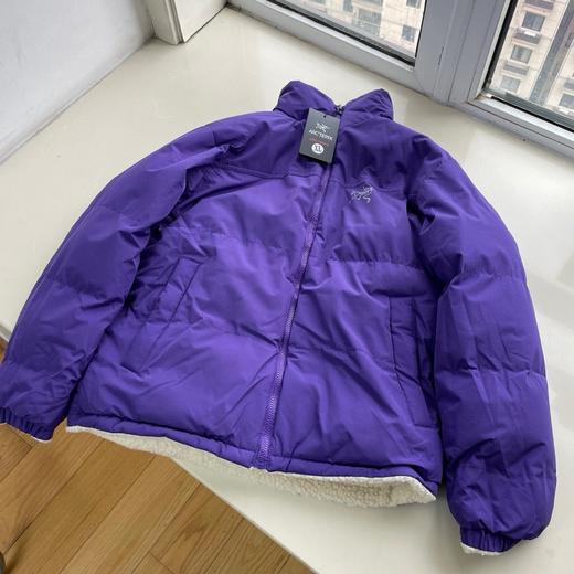 D111330高克重保暖立领羊羔毛两面穿加厚外套情侣男女同款 商品图6