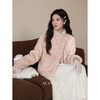 鹿向南「粉雾桃心」粉色甜美毛绒短外套女冬季宽松气质保暖短上衣 商品缩略图4