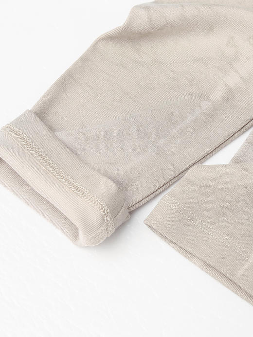 烟灰色扎染抽褶长袖上衣，圆领设计 + 修身版型 + 软糯质感，解锁冬日叠穿的个性潮流与通勤气质穿搭 商品图4