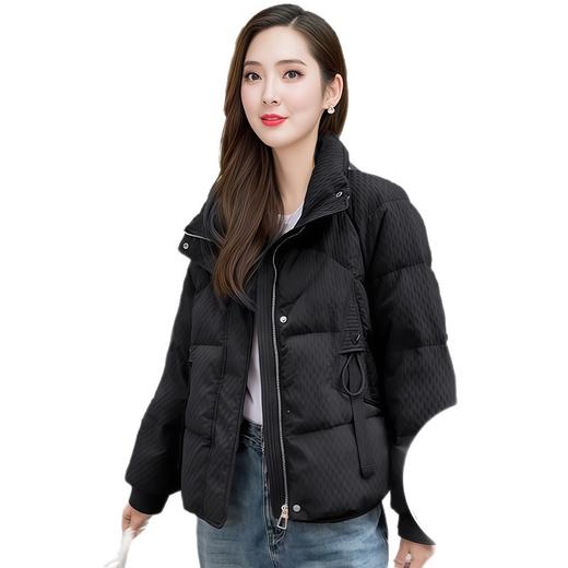 QYM BL866时尚宽松显瘦休闲风保暖白鸭绒外套 商品图4