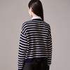 剩M/XL 【芳外】条纹针织开衫羊毛休闲上衣8T23CM0821 商品缩略图3