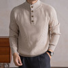 LP同款 SUSX亨利领经典复古四粒扣羊毛针织衫S0232992（下单3-7天发货） 商品缩略图0