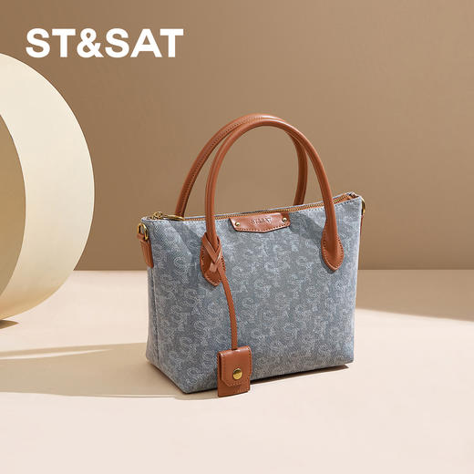 星期六质感丹宁通勤百搭日常手提包SSD521A0CP 商品图7