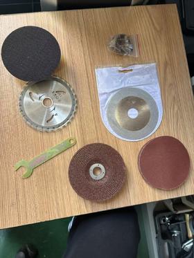 【货号00942】角磨机锯片套装石材片木工片砂纸片角磨片切割片抛光盘碳刷扳手