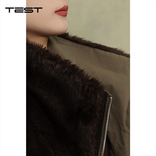 冬上新保暖双面穿工装风夹克设计感绒外套2254125 商品图2