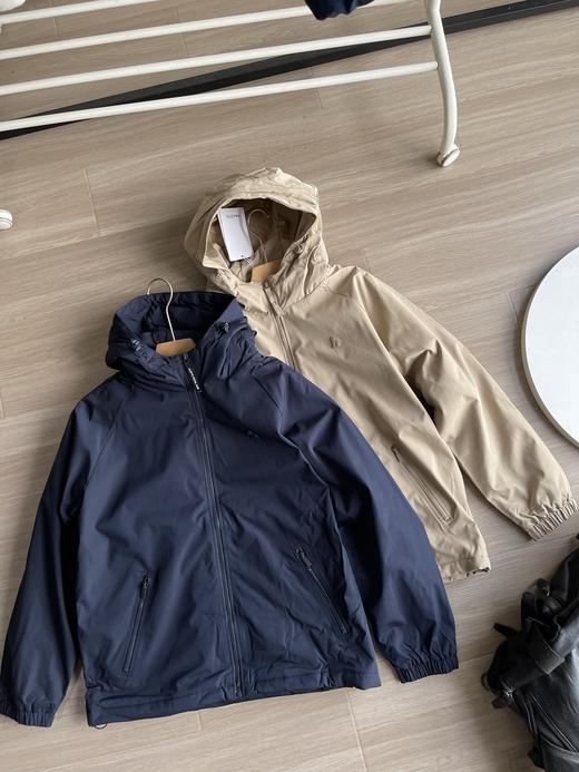 D111371秋季男士连帽加绒加厚夹克休闲棉服时尚拉链外套 商品图0