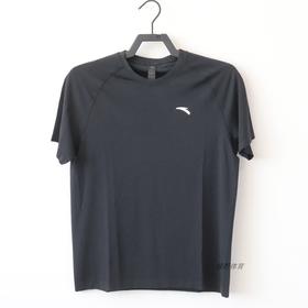 【S/L断码。无货退款】安踏男短袖运动T恤夏款圆领透气冰肤训练运动上衣针织衫452430202