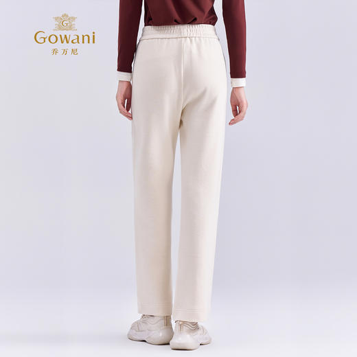 乔万尼新品2025冬宽松舒适休闲运动风软糯直筒裤ED4F706 商品图6