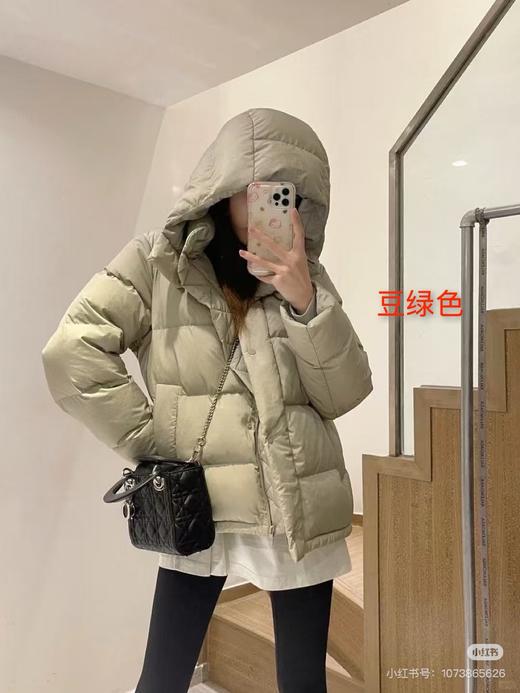 D111364欧阳娜娜同款泡芙五格轻质宽松鹅绒收腰羽绒服 商品图7