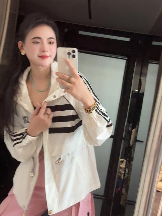 AD风格黑白杠 皮肤衣风衣外套（蕾姐S） 商品图3