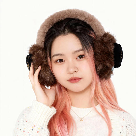 大英博物馆 盖亚·巴斯特系列 萌猫摸鱼毛绒公仔耳捂 商品图1