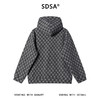 WY1313SDSA男士秋冬新款痞帅男装简约撞色宽松抽绳连帽卫衣百搭套头上衣 商品缩略图5