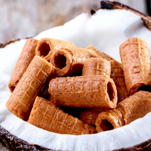 TATAWA椰子/榴莲椰子松脆卷(热加工糕点)76g/152824/152825 匠心好味 酥香浓郁 独特风味 商品图1