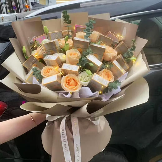 香烟花束半成品包装手工鲜花送男朋友惊喜生日礼物 商品图1