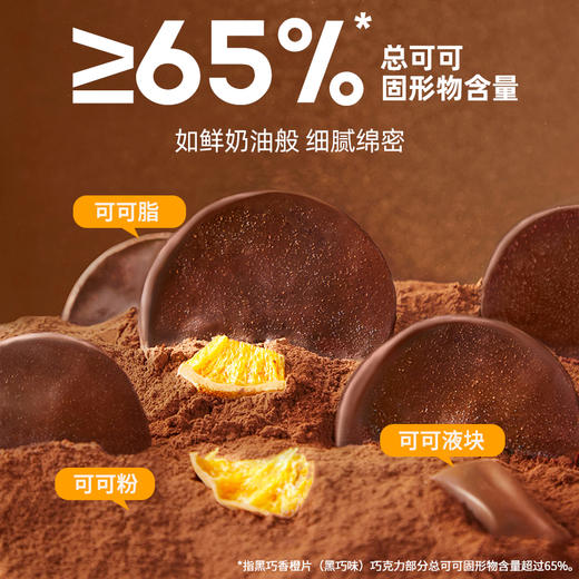 食验室橙片黑巧解馋可可脂橙片白巧克力夹心香橙片 商品图3