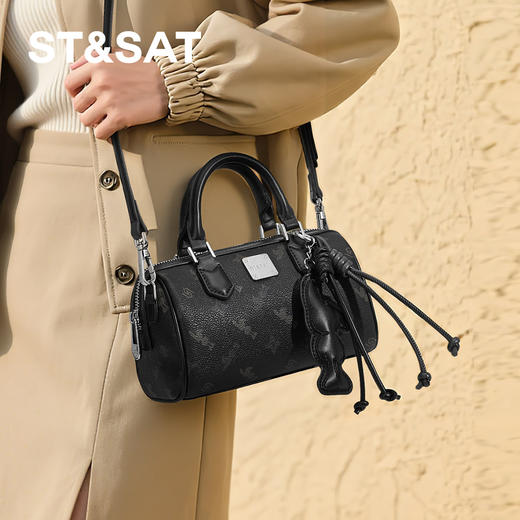 星期六都市复古波士顿手提包SSD521A0G8 商品图4