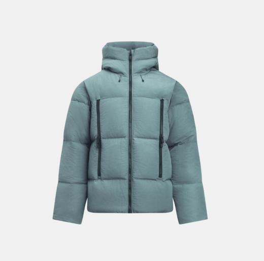 安德玛男子UA Limitless热冬系列700蓬短款鸭绒羽绒夹克1384641-587 商品图3