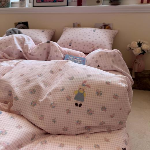 【分销】感受不一样的柔软感  全棉四件套  高支高密工艺，透气舒适，适合追求舒适睡眠 商品图3