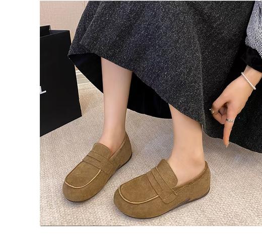 D111308复古英伦风女鞋2025秋冬季百搭休闲鞋 商品图3