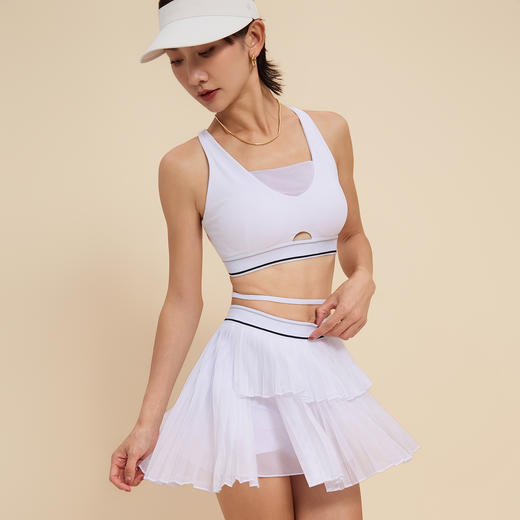 跃牌【菲芬之想】系列 性感抹胸女深V领聚拢撞色美背运动打底吊带内衣裹胸背心25121 商品图2