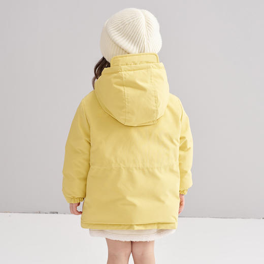 笛莎Deesha 2025冬季女童户外休闲蓄热三防工装风羽绒服 商品图1