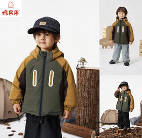 棉果果冬季新品男童涤丝纺羽绒保暖加厚滑雪服滑雪羽绒服M412102925623