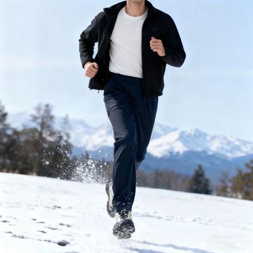 热卖中！！浪莎加绒情侣三防软壳冲锋裤 防污防风防泼水 商品图3