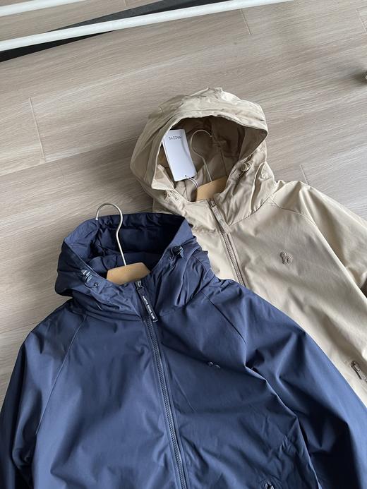 D111371秋季男士连帽加绒加厚夹克休闲棉服时尚拉链外套 商品图3