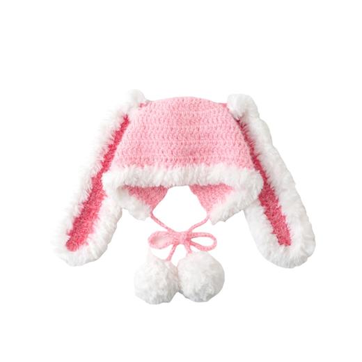 苏苏姐家兔耳亲子帽手工diy编织钩针毛线团自制亲子帽子材料包 商品图4